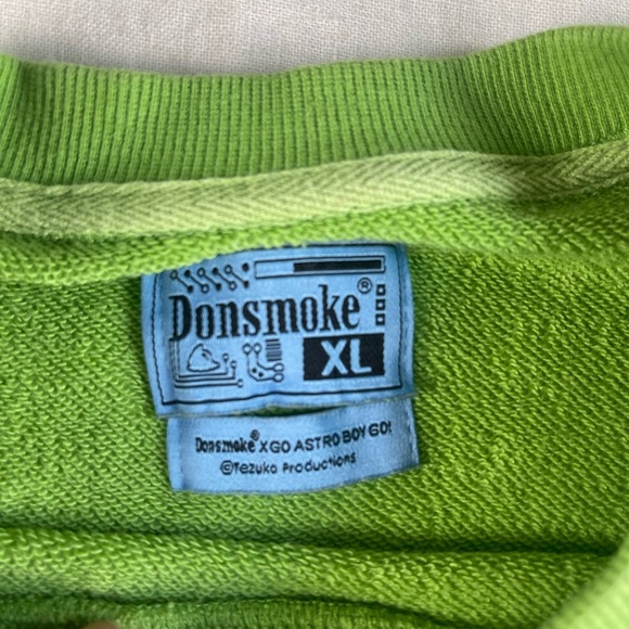 Donsmoke Anime Green Astro Boy Graphic Sweatshirt XL. Streetwear Manga. - Picture 3 of 10